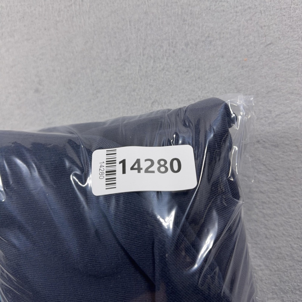 Eckhaus Latta Hoodie Mens Medium Blue Brown Pullover Fleece Sweatshirt Logo - Picture 11 of 11
